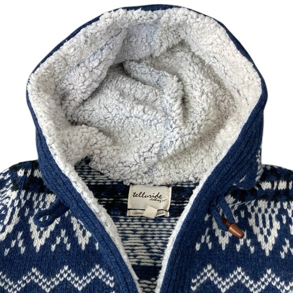 Telluride Knit Hooded Toggle Closure Cardigan, Size Medium - Picture 8 of 15